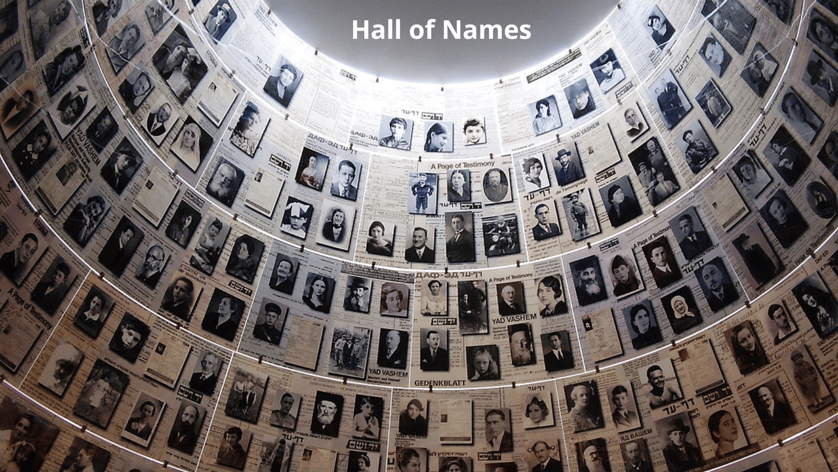 Hall of names-In ricordo della Shoah di Eugenio La Rosa