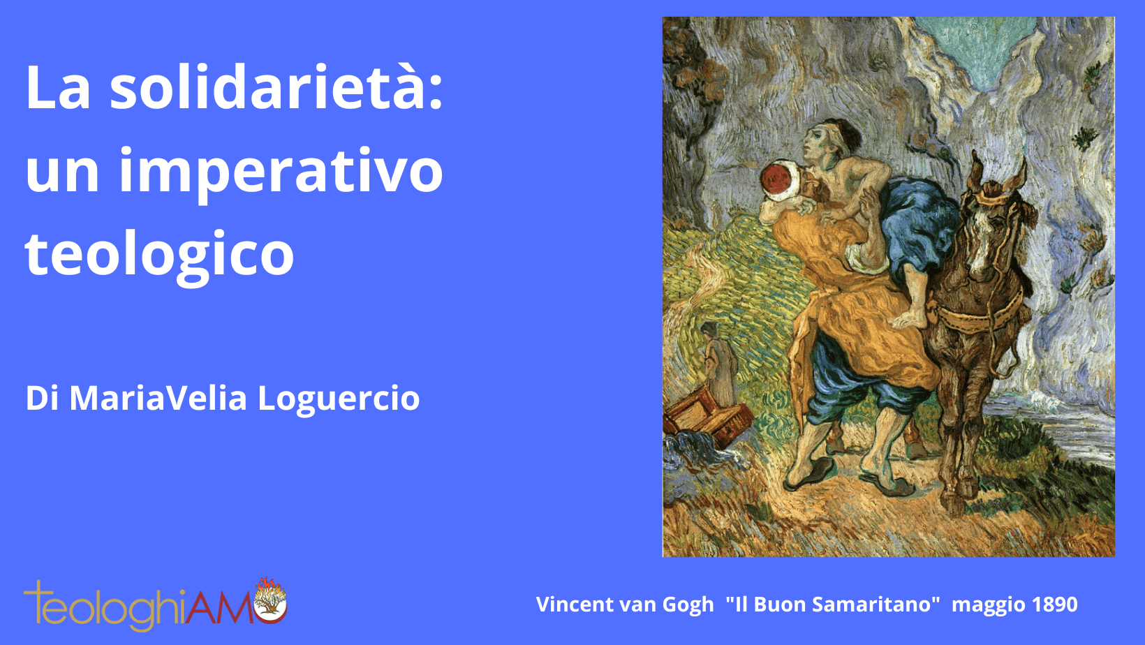 La solidarietà:imerativo teologico di Mariavelai Loguercio